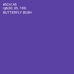 #5C41A5 - Butterfly Bush Color Image